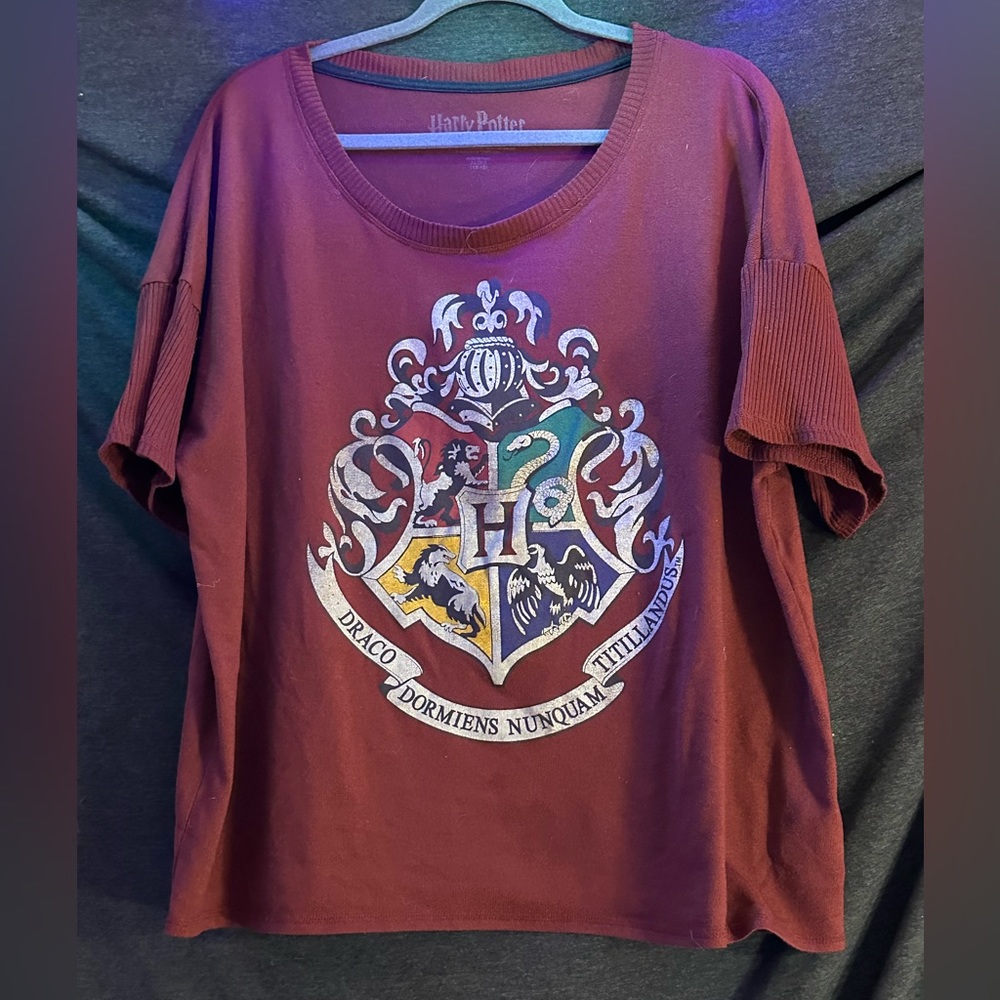 Harry Potter Hogwarts emblem sleep sweater Size XL